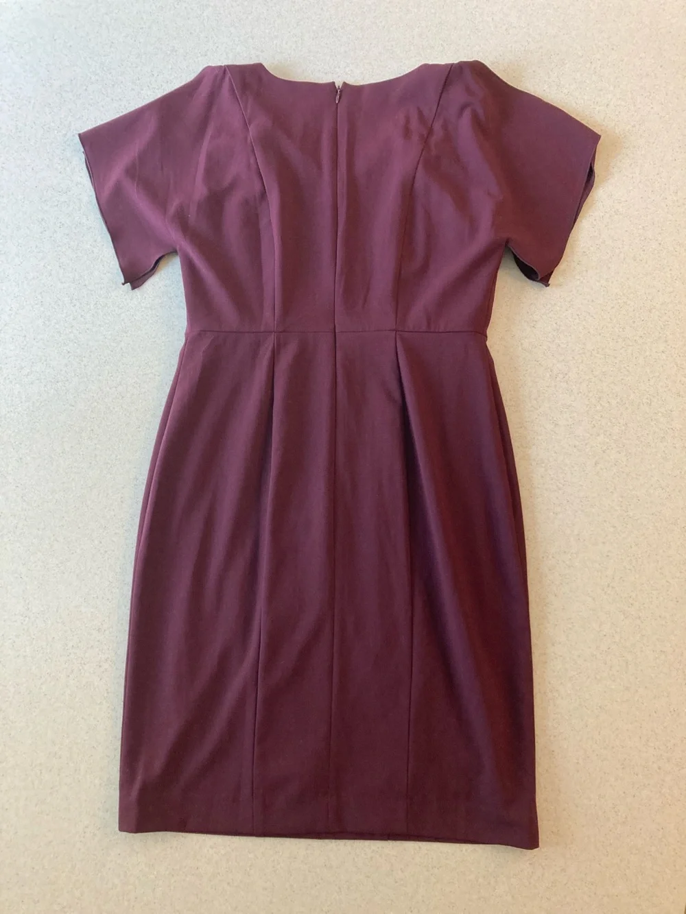 NWT Ann Taylor Wine V-Neck Midi Dress